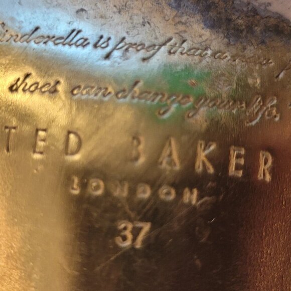 Ted Baker Zenadia Patent Leather Kitten Heels in Pastel Pink Size 6.5 - Picture 10 of 12